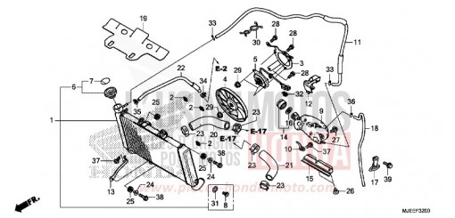 RADIATEUR CB650FAH de 2017